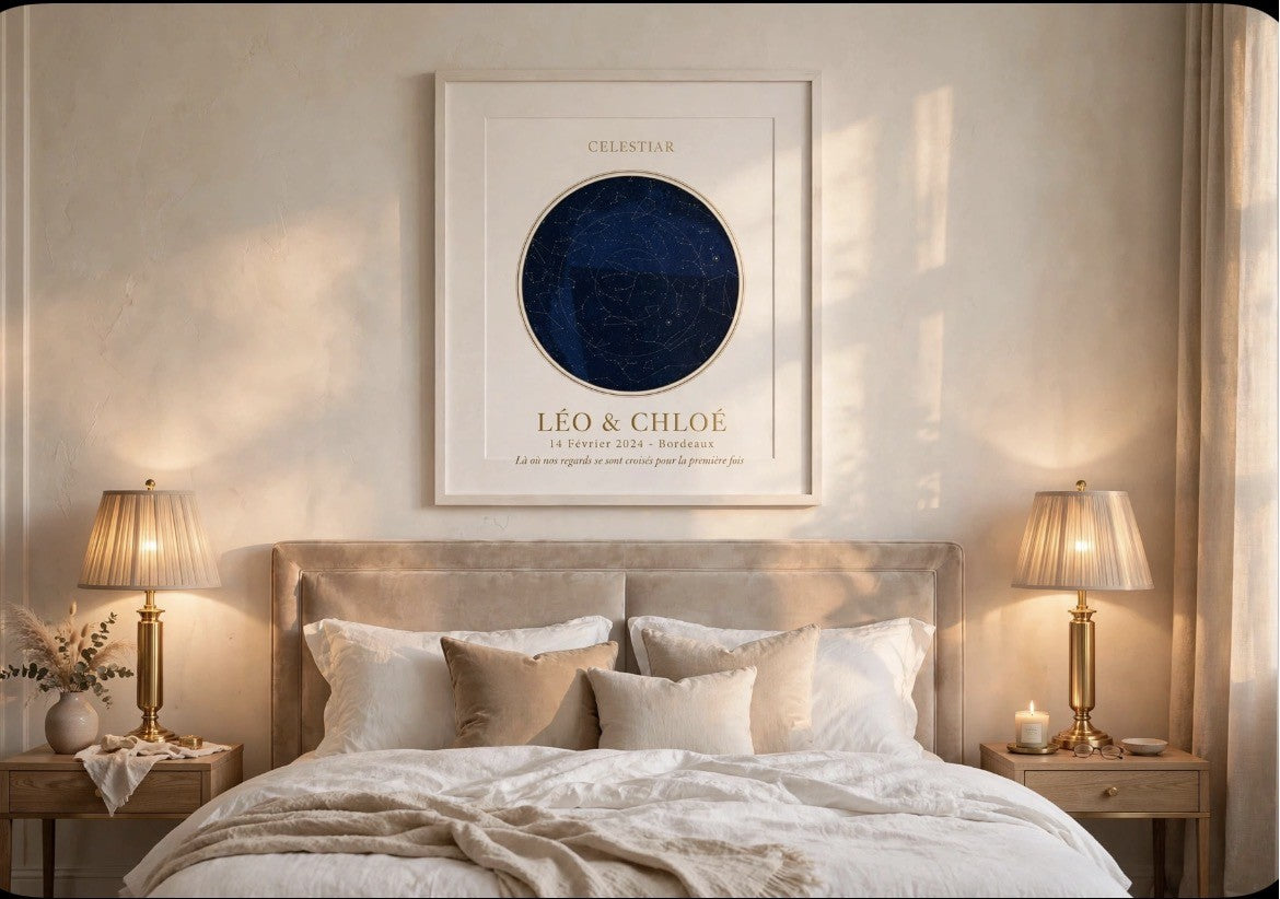 Affiche Celestiar encadrée en situation (visuel d'illustration)