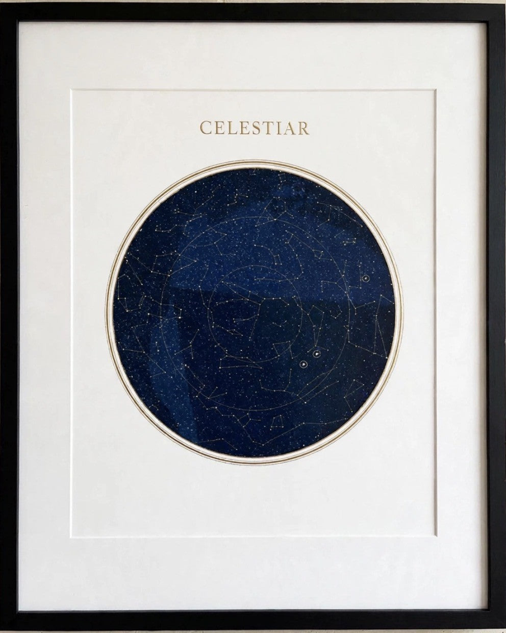 Affiche Celestiar encadrée en noir