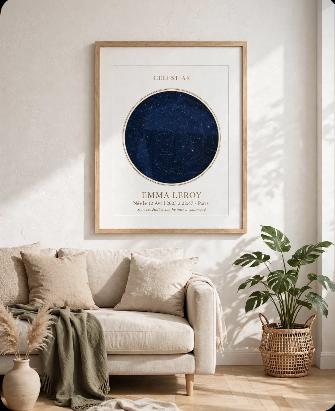 Affiche Celestiar encadrée en situation (visuel d'illustration)