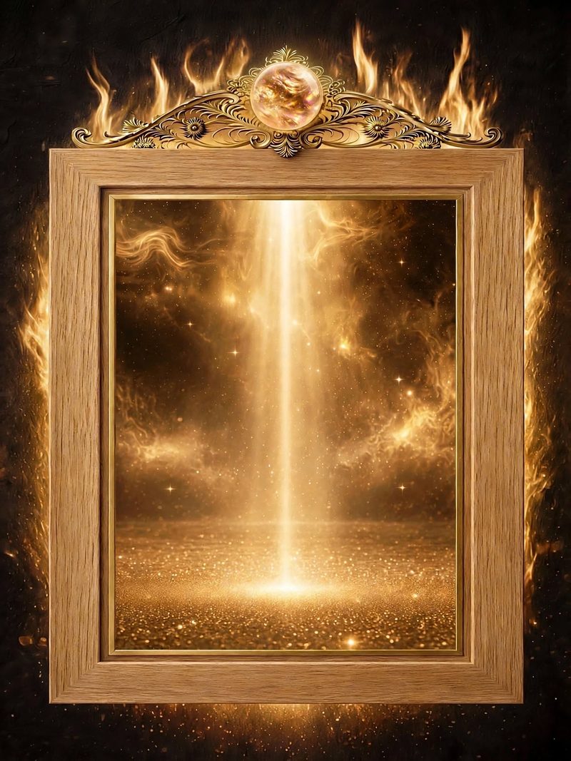 AURELIS — Golden pearl · oak frame recommended