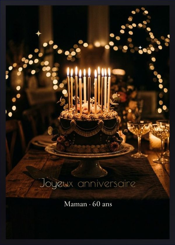 Exemple de rendu — Une année de plus — anniversaire